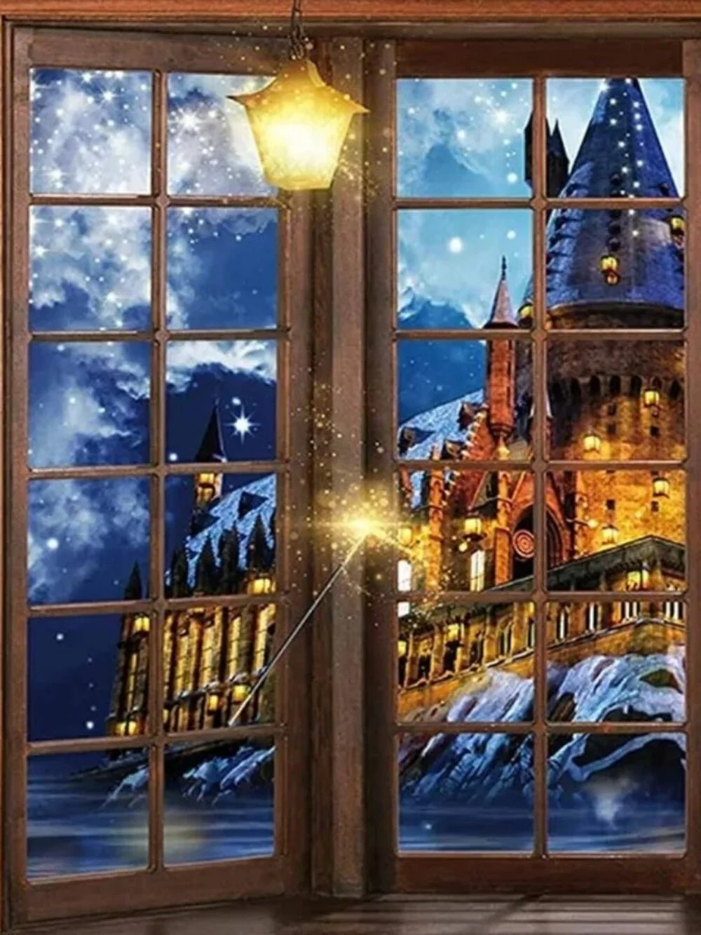 NEW FANTASY CASTLE WINDOW BACKDROP PROP MYSTERIOUS MEDIEVAL GOTHIC PALACE
